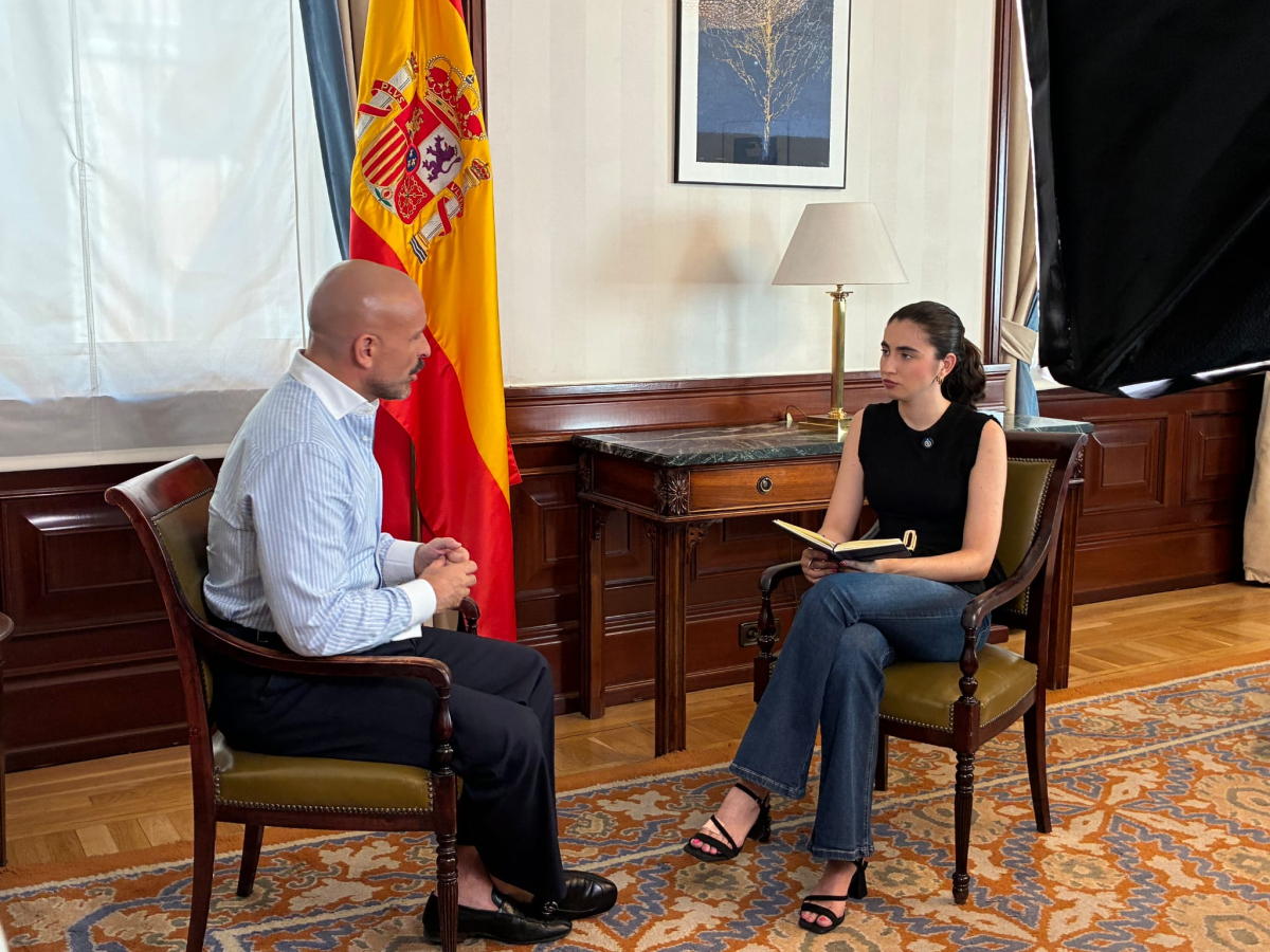 Jaime de los Santos durante la entrevista | DEMÓCRATA Jaime de los Santos durante la entrevista | DEMÓCRATA