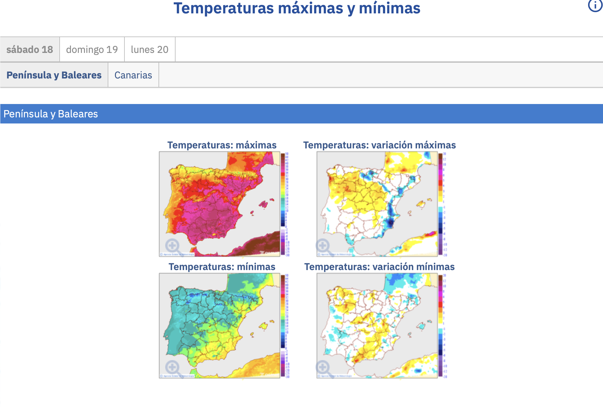 Temperatures today, July 18: map and areas with more than 40 degrees