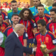 Trump entrega a Rodri la Copa del Mundo | RTVE