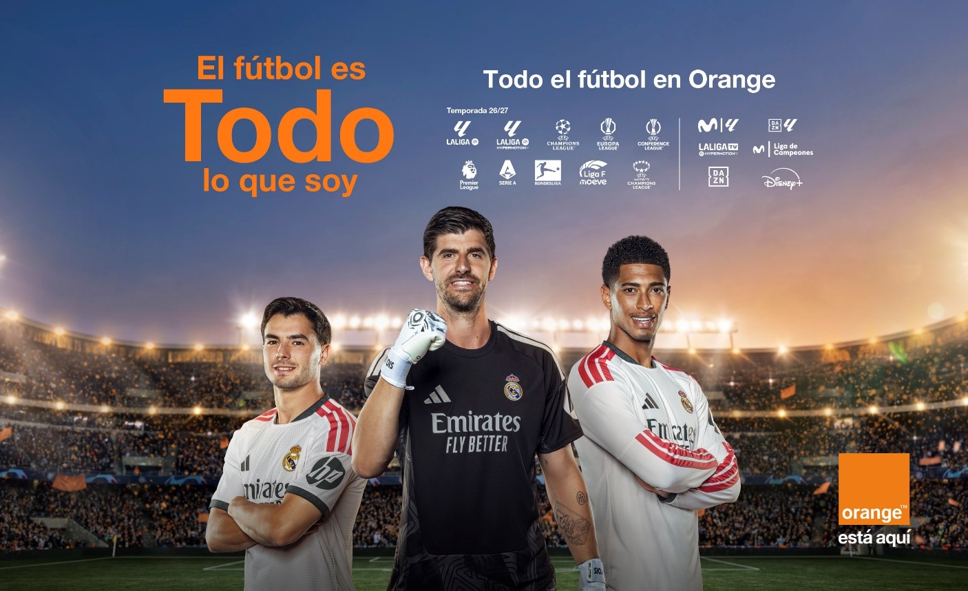 Orange ofrecerá todo el fútbol. Orange. Orange ofrecerá todo el fútbol. Orange.
