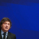 El presidente de Argentina, Javier Milei, durante la presentación de los Cursos de Verano CEU-María Cristina, en la Universidad CEU San Pablo, a 26 de junio de 2026, en Madrid (España). Matias Chiofalo - Europa Press