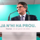 El presidente de Junts per Catalunya, Carles Puigdemont (C), ofrece declaraciones a los medios, a 24 de enero de 2026, en Perpiñán (Francia).  Glòria Sánchez - Europa Press