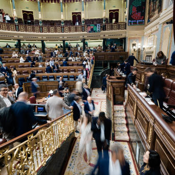Salida de una sesión plenaria extraordinaria, en el Congreso de los Diputados, a 14 de julio de 2026, en Madrid (España) | EP