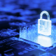 Security padlock and circuit board to protect data low res 1