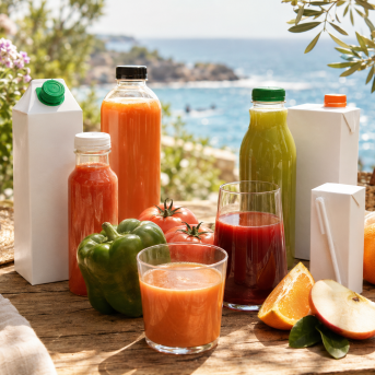 Zumos y gazpachos envasados: frescura y sabor para disfrutar en cualquier momento y lugar