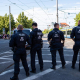 Policía alemana durante una manifestación en Leipzig Europa Press/Contacto/Maria Castro
