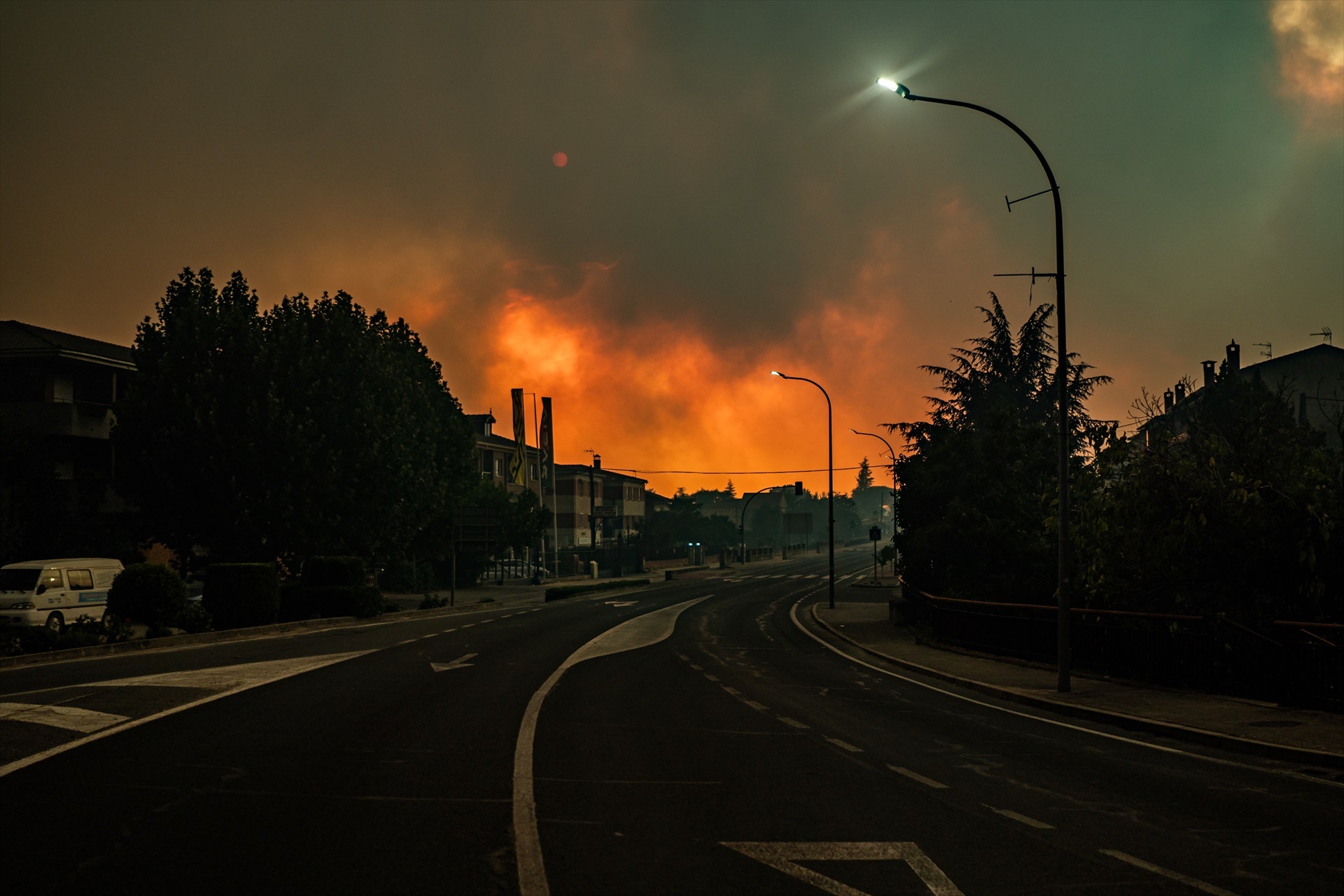 Incendio forestal en La Adrada. Europa Press.