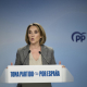 La vicesecretaria de Regeneración del Partido Popular, Cuca Gamarra, durante una rueda de prensa posterior a la reunión del Comité de Dirección del PP, en la sede del PP, a 15 de diciembre de 2025, en Madrid (España). Jesús Hellín - Europa Press