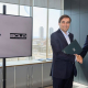 Bernat Carreras, fundador y ceo de BOLD, y Enric Blasco, delegado territorial de Indra Group en Catalunya. INDRA