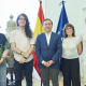 Reunión del ministro José Luis Albares  con estudiantes de la Casa Árabe de Escuelas Aguirre de Madrid GUILLERMO NAVARRO/MAEC
