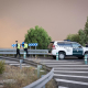 Carretera cortada a raíz del incendio de la Sierra Oeste A. Pérez Meca - Europa Press