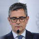 El ministro de la Presidencia, Justicia y Relaciones con las Cortes, Félix Bolaños, durante la rueda de prensa posterior al Consejo de Ministros, a 5 de mayo de 2026, en Madrid (España).  Alejandro Martínez Vélez - Europa Press