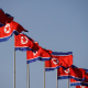 Banderas de Corea del Norte Europa Press/Contacto/Stanislav Varivoda