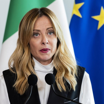 La primera ministra de Italia, Giorgia Meloni, ofrece una rueda de prensa conjunta con el presidente de Kenia, William Ruto, tras su reunión en el Palacio Chigi Francesca Bolla/AGF via ZUMA Pre / DPA La primera ministra de Italia, Giorgia Meloni, ofrece una rueda de prensa conjunta con el presidente de Kenia, William Ruto, tras su reunión en el Palacio Chigi Francesca Bolla/AGF via ZUMA Pre / DPA