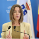 La secretaria de Organización del PSdeG, Lara Méndez, durante una comparecencia en el Parlamento, en imagen de archivo. PSDEG