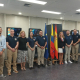 Foto de la delegación de la Armada colombiana y de la Corporación de Ciencia y Tecnología para el Desarrollo de la Industria Naval Marítima y Fluvial (Cotecmar) a las instalaciones que la firma española de defensa Sainsel tiene en Madrid. SAINSEL