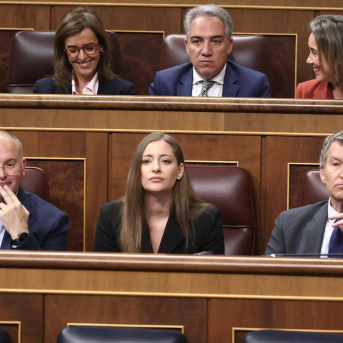 El secretario general del PP, Miguel Tellado, la portavoz del PP en el Congreso, Ester Muñoz y el presidente del PP, Alberto Núñez Feijóo, durante una sesión plenaria en el Congreso. Eduardo Parra - Europa Press El secretario general del PP, Miguel Tellado, la portavoz del PP en el Congreso, Ester Muñoz y el presidente del PP, Alberto Núñez Feijóo, durante una sesión plenaria en el Congreso. Eduardo Parra - Europa Press