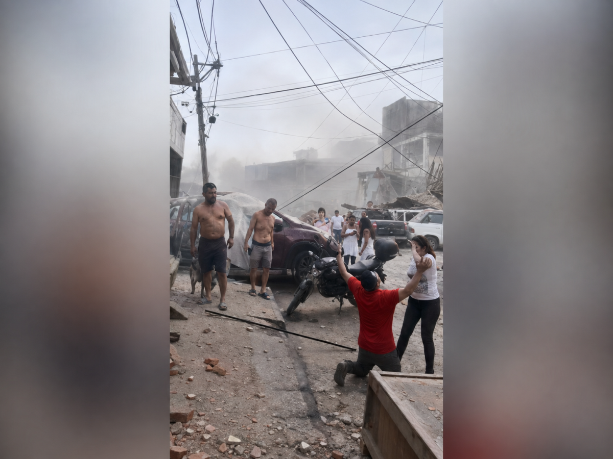 Colombian citizens impressed by the consequences of the earthquake | Europa Press Colombian citizens impressed by the consequences of the earthquake | Europa Press