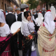 Imagen de archivo de varias personas en la procesión de San Lorenzo. | EuropaPress 