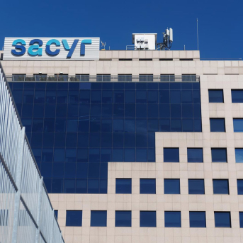 Fachada de la sede de Sacyr, en Madrid (España) Eduardo Parra - Europa Press
