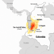 Mapa con localización del terremoto en Colombia | Europa Press