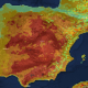 Mapa de incendios en España el 12 agosto. EFFIS.