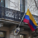 Bandera de Colombia en el consulado que el país tiene en Barcelona (España), a 30 de enero de 2026. David Zorrakino - Europa Press