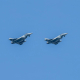 Dos cazas Eurofighter Typhoon realizan un vuelo a baja altura    Europa Press/Contacto/Ron Adar