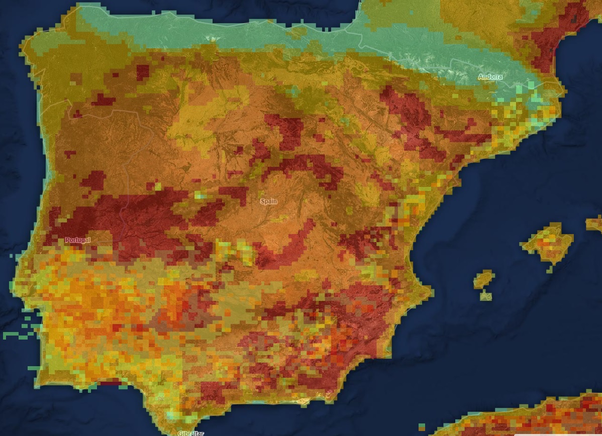 mapa incendios 18 agosto