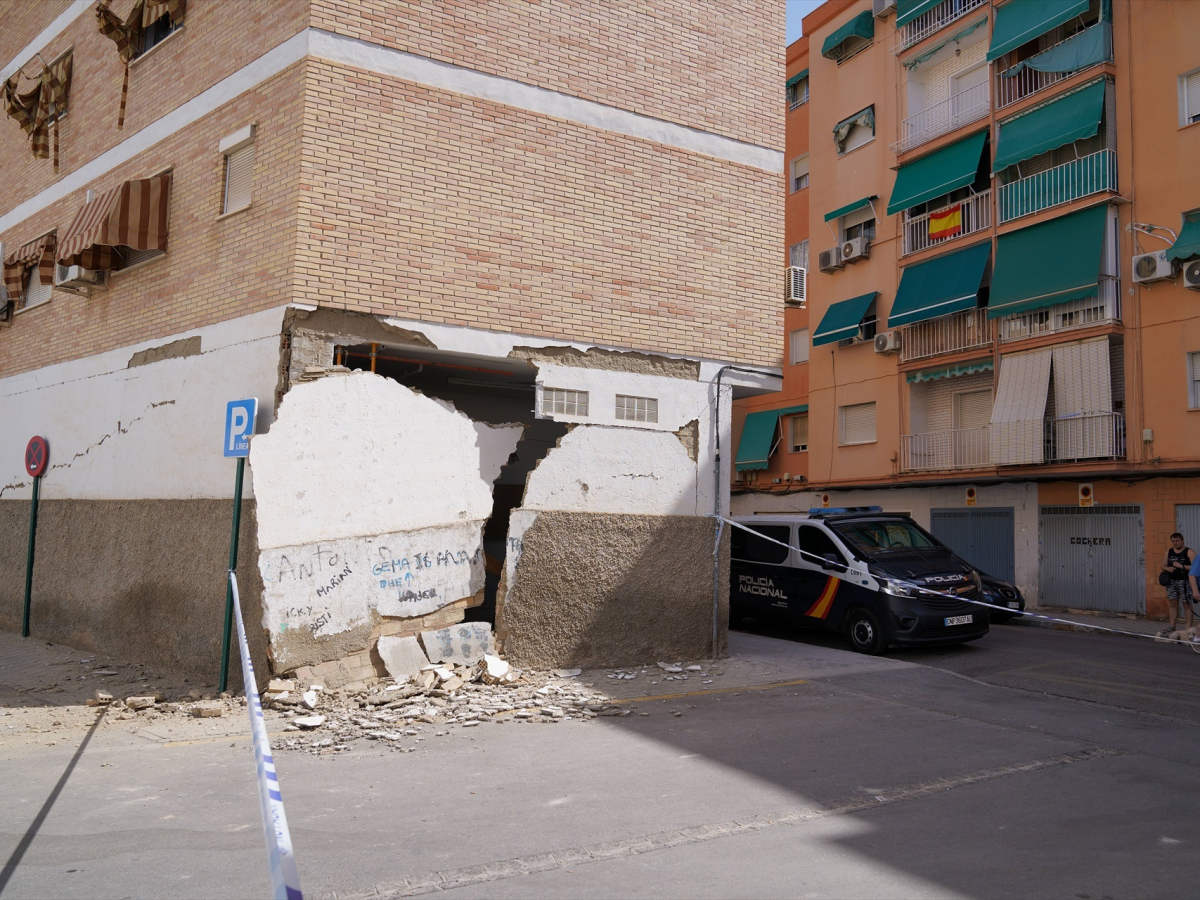 Image of the damage caused by the earthquake of August 18, 2026 in Granada