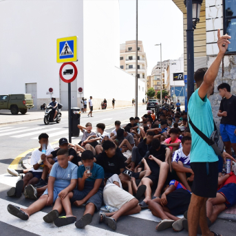 Imagen de archivo de menores Ceuta. | EuropaPress 