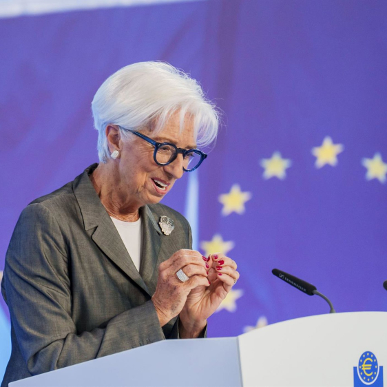 23 July 2026, Hesse, Frankfurt am Main: President of the European Central Bank (ECB) Christine Lagarde speaks at a press conference during the ECB Governing Council meeting. Photo: Andreas Arnold/dpa Andreas Arnold/dpa 23 July 2026, Hesse, Frankfurt am Main: President of the European Central Bank (ECB) Christine Lagarde speaks at a press conference during the ECB Governing Council meeting. Photo: Andreas Arnold/dpa Andreas Arnold/dpa