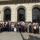 La Diputación Provincial de Zaragoza ha congregado a repsentantes políticos, institucionales, cuerpos de seguridad y trabajadores de la institución para rendir un minuto de silencio en homenaje a los fallecidos del incendio de Calatorao EUROPA PRESS