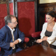La ministra de Juventud e Infancia, Sira Rego (d), en una reunión con el presidente de la Ciudad Autónoma de Ceuta, Juan Jesús Vivas (i) Gabriela Sardá Núñez - Europa Press