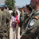 La ministra de Defensa, Margarita Robles, visita las tropas españolas que forman parte de la Fuerza Provisional de las Naciones Unidas en el Líbano (UNIFIL) en la base ‘Miguel de Cervantes', en Marjayoun (Líbano) MINISTERIO DE DEFENSA