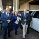El presidente de Lituania, Gitanas Nauseda (a la derecha), llega a Kiev para participar en la cumbre Ucrania-NB8, a 23 de agosto de 2026 PRESIDENCIA DE LITUANIA / X