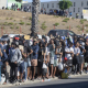 Migrantes esperan en una cola, a 24 de agosto de 2026, en Ceuta (España) Marcos Moreno - Europa Press
