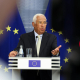 El presidente del Consejo Europeo, António Costa, tras reunirse en Riga con el primer ministro de Letonia, Andris Kulbergs, en su gira por las capitales europeas. ALEXANDROS MICHAILIDIS