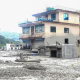 Se observan daños en las casas y otras construcciones del bazar de Trishuli Devighat, en Nuwakot, tras las inundaciones del río Bhotekoshi en Rasuwa. Europa Press/Contacto/Gopal Dahal