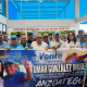 Seguidores del opositor venezolana Omar González esperan su llegada tras más de un año asilado en la Embajada de Argentina en Caracas PARTIDO VENTE VENEZUELA EN X