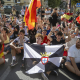 Varias personas durante una manifestación para protestar por la situación provocada por la llegada masiva de migrantes, a 27 de agosto de 2026, en Ceuta (España).  Marcos Moreno - Europa Press