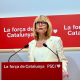 La viceprimera secretaria y portavoz del PSC, Lluïsa Moret, este lunes en una rueda de prensa EUROPA PRESS