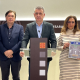 Los diputados de Aragón-Teruel Existe: Tomás Guitarte, Joaquín Moreno y Pilar Buj. EUROPA PRESS.
