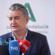El vicepresidente primero y consejero de Presidencia, Sanidad y Emergencias, Antonio Sanz, en una atención a medios. MARIA JOSE LOPEZ / EP