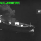 Petrolero iraní en un ataque de Estados Unidos CENTCOM