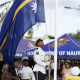 Izado de la bandera de Nauru durante la celebración del 56º aniversario de la independencia del país, el 31 de enero de 2024 (archivo) Europa Press/Contacto/Chen Guolong