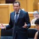 El ministro de Transportes y Movilidad Sostenible, Óscar Puente, interviene durante una sesión plenaria en el Senado, a 8 de septiembre de 2026, en Madrid (España).  Jesús Hellín - Europa Press