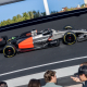 Varias personas, en la exposicion monumental F1 Dity Experience, en la madrileña plaza de Colón |EuropaPress