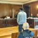 El hombre acusado de varios delitos de maltrato en el ámbito de la violencia de género, en el juicio celebrado en la Audiencia de Pontevedra, a 10 de septiembre de 2026. EUROPA PRESS