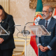 Los ministros de Exteriores de Palestina, Varsen Shahin, y Portugal, Paulo Rangel GOBIERNO DE PORTUGAL